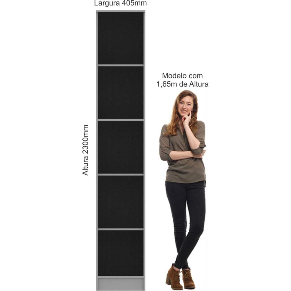 Miniatura Módulo Guarda Roupa 1 Porta Requinte + Móveis Castro Duna Line
