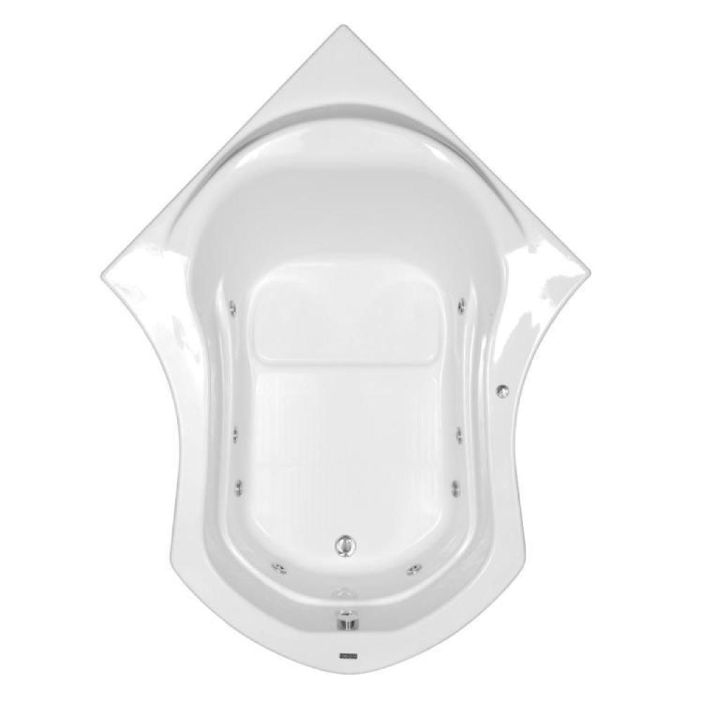 Miniatura Banheira Hidromassagem Astra Imperiale Super Luxo 215cmx170cmx56cm - 06 Jatos Gel Coat P2 Com Aquecedor 110V