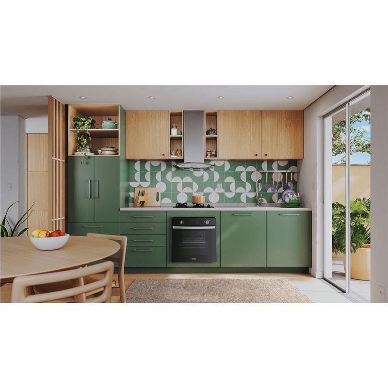 Forno de Embutir a Gás Consul 78L Preto com Grill COA84CE Bivolt