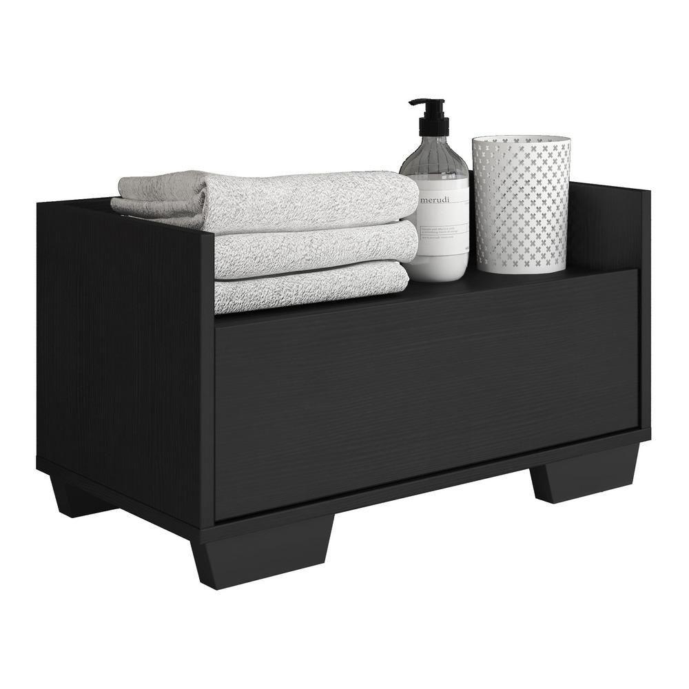 Miniatura Gabinete Armário Banheiro 80 Cm com Pés Quadrados