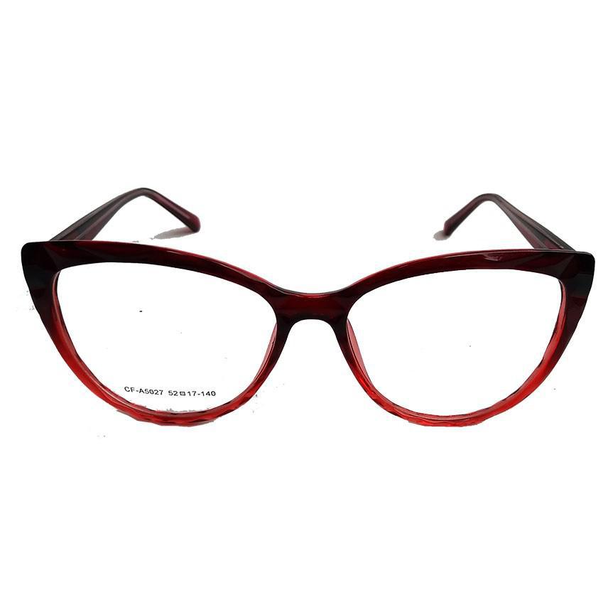Armação De Óculos De Grau Gatinho Feminino Red Degrade 5027 TR90