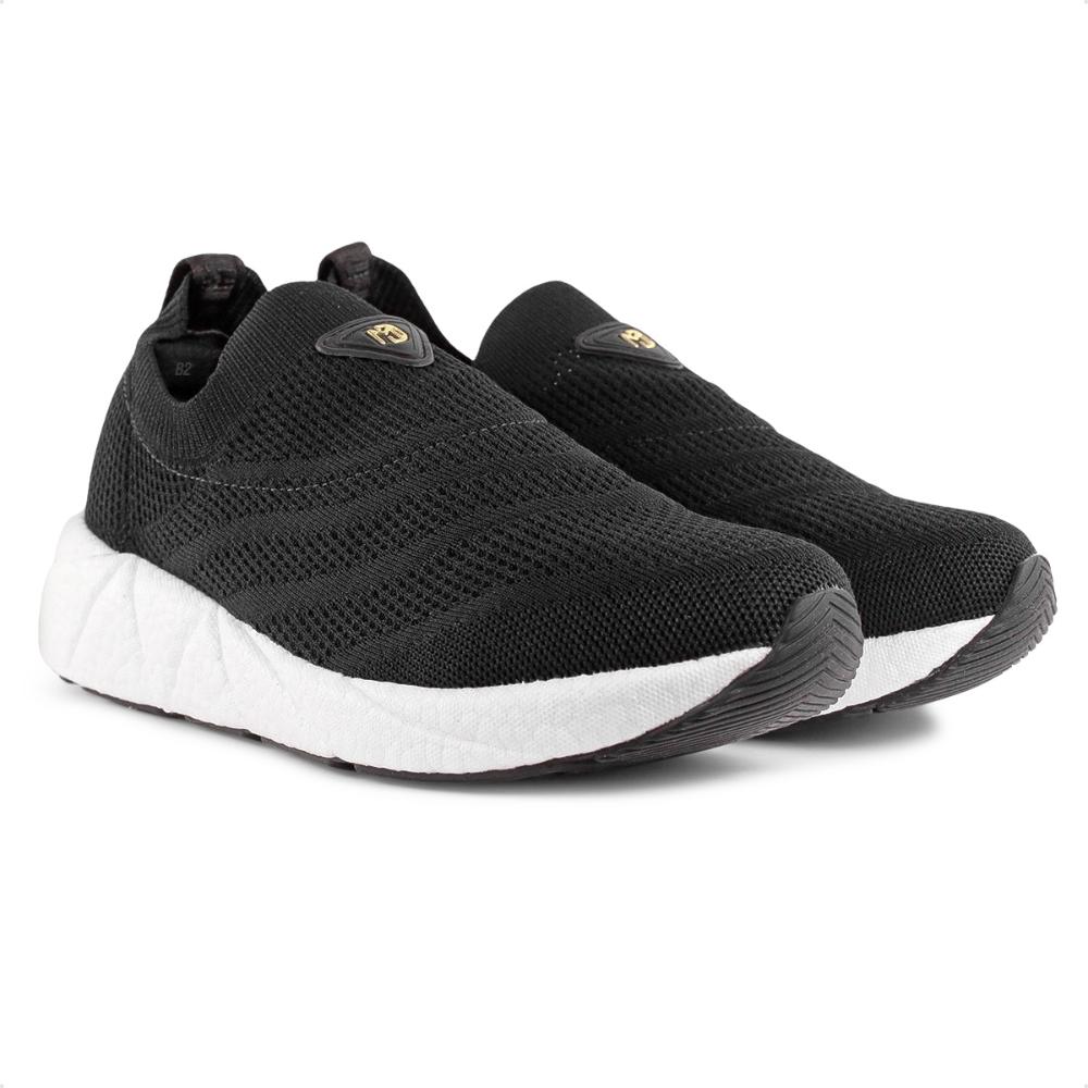 Miniatura Tênis Modare Slip On Casual Feminino Preto / Branco - 34