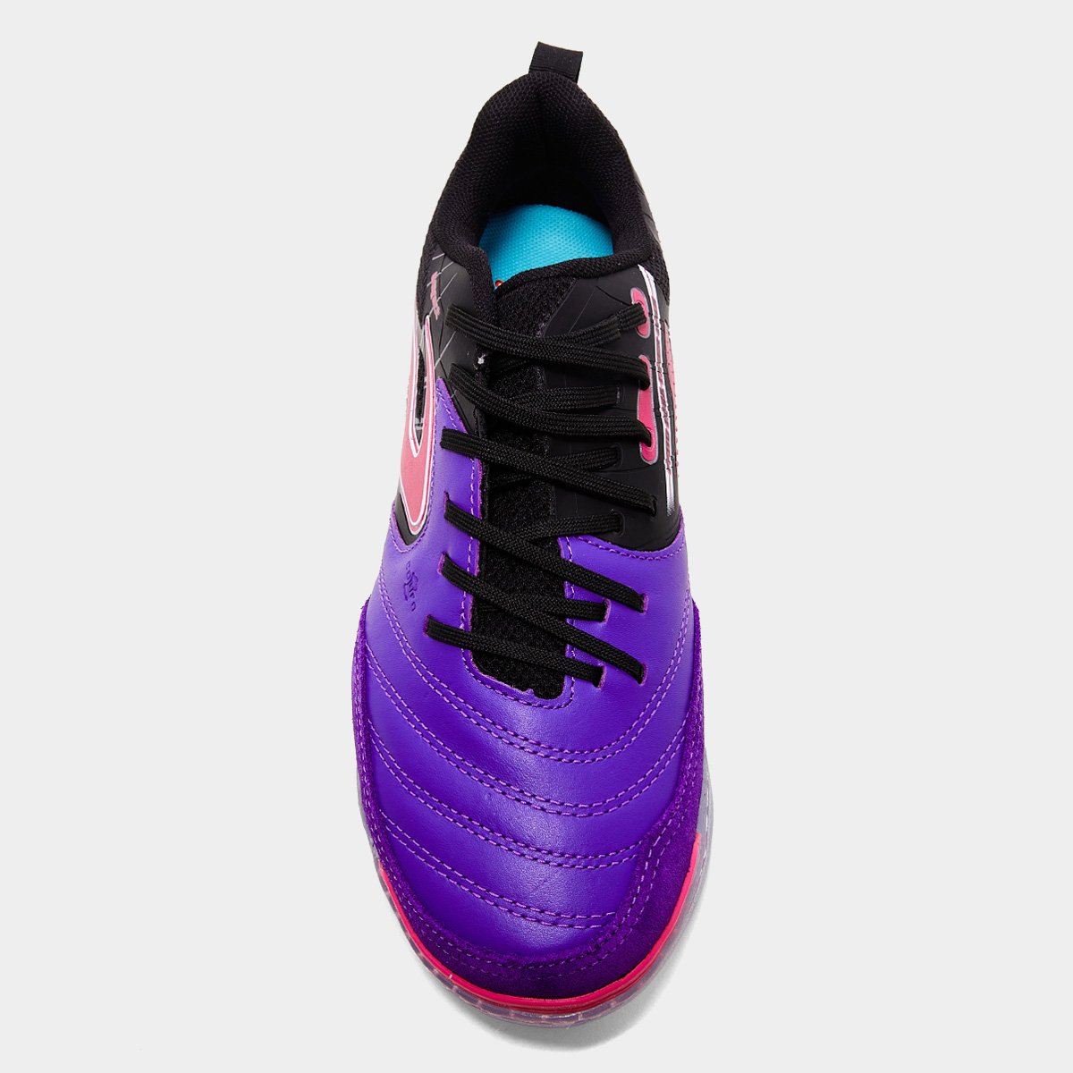 Miniatura Chuteira Futsal Topper Lethal Masculina Roxo+Preto - 37