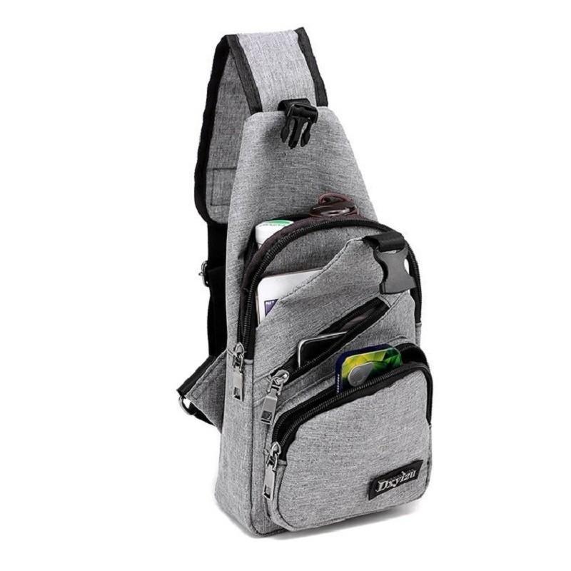 Bolsa Ombro Masculina Mochila Anti-Roubo Ombro Entrada