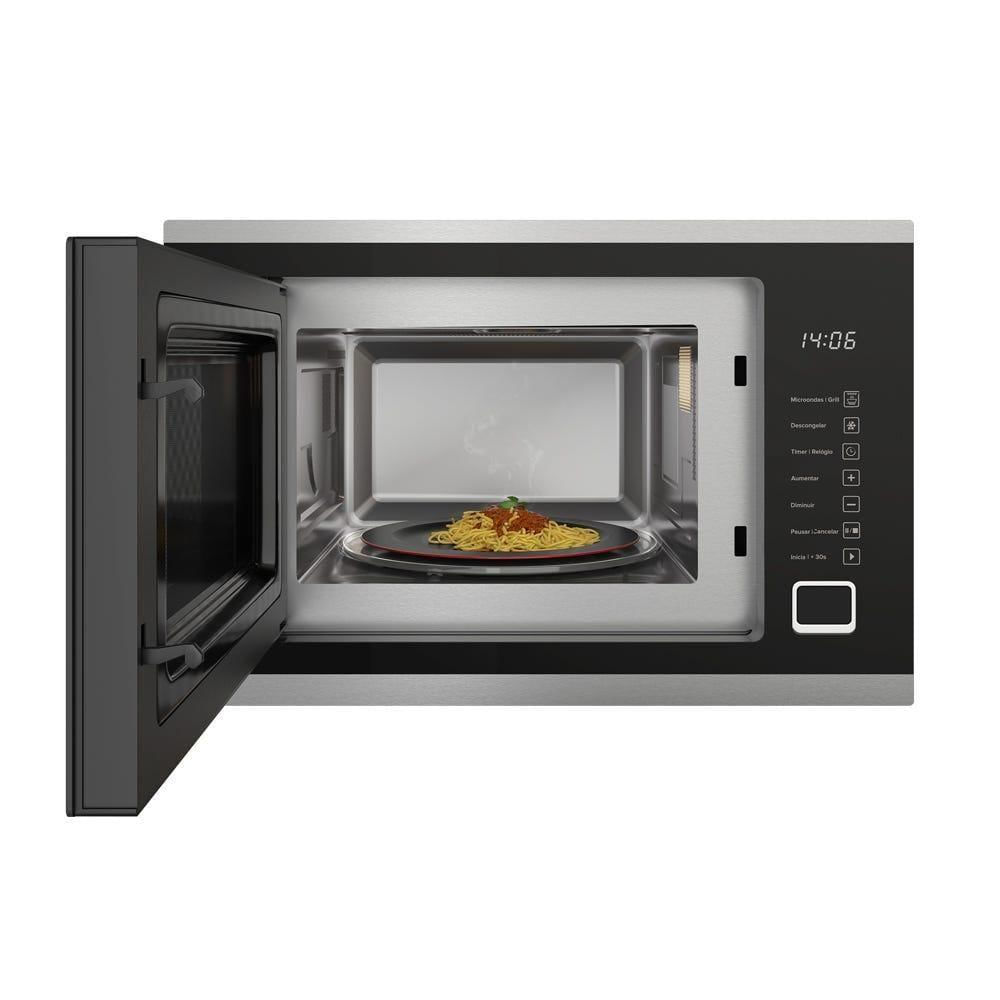 Miniatura Forno Micro-ondas De Embutir Mueller 25 Litros MMO0225G1 Preto 220V