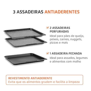 Miniatura Fritadeira Air Fryer Oven Mondial AFON-12L-FG 12L Digital 2000W Cinza 110V