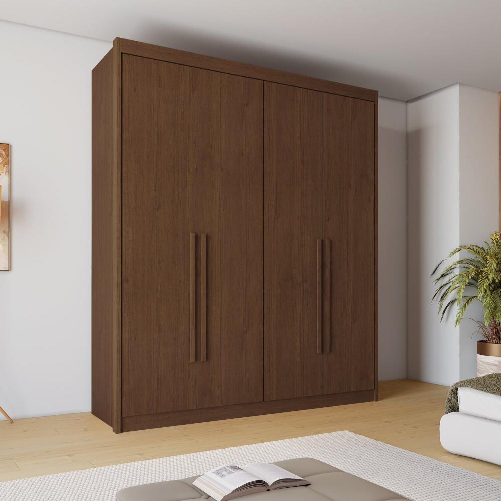 Miniatura Guarda-roupa Casal 4 Portas 4 Gavetas Eloa Cacau