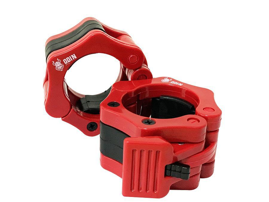 Miniatura Presilha Para Barra Olímpica Lock Jaw Par-Vermelho Odin Fit