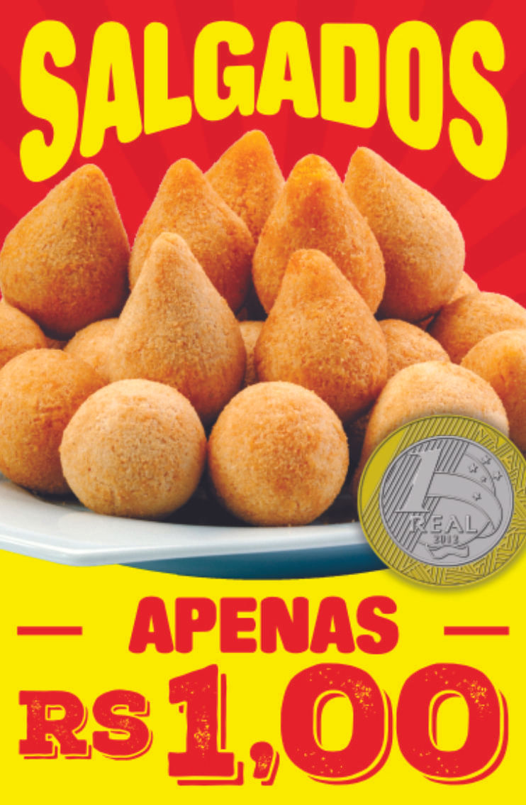 Miniatura Banner Arte Pronta - Salgados Apenas 1 Real