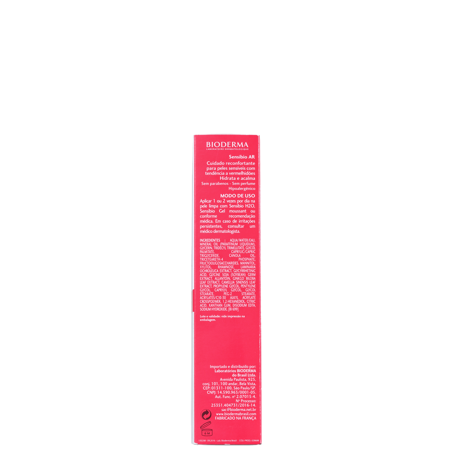 Miniatura Bioderma Sensibio AR - Creme Hidratante Facial 40ml