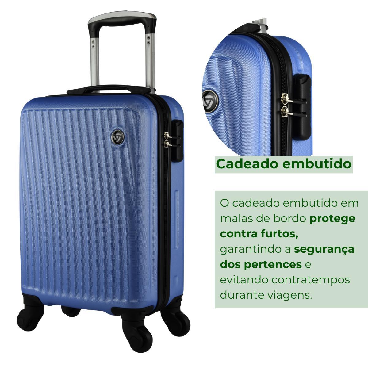 Miniatura Mala Bordo 10Kg 360 Yins Garantia Resistente Roda Removível