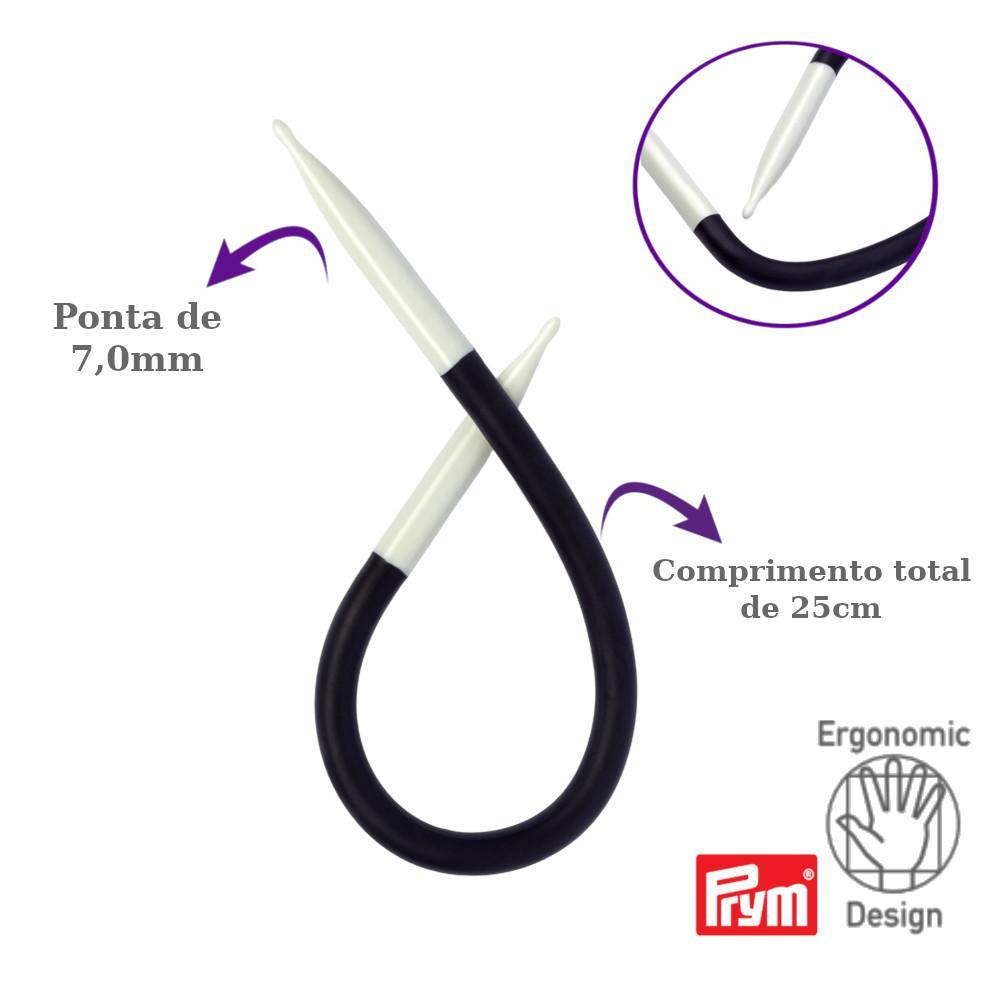 Miniatura Agulha Para Trança Yoga Flexível Prym Ergonomics 7.00Mm