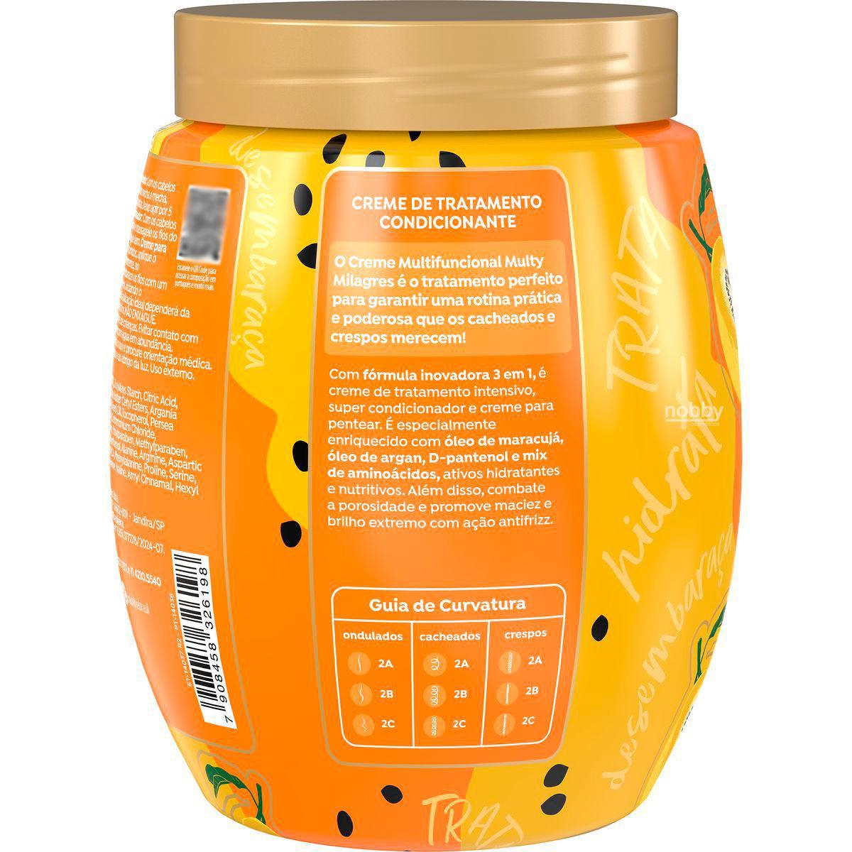 Miniatura Kit Cronograma Capilar 3 Cremes Frutas Multy Salon Line
