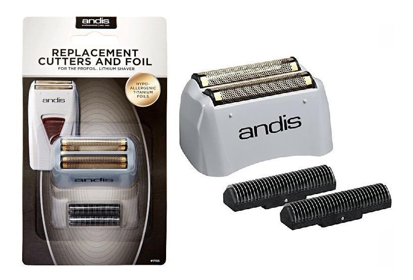 Miniatura Lâmina Máquina Andis Profoil Lithium Shaver - Kit Completo
