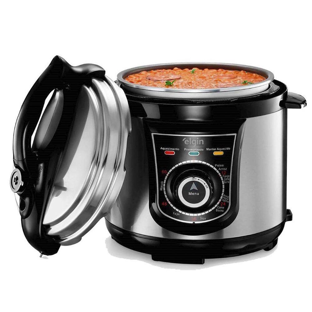 Miniatura Panela De Pressão Elétrica Elgin 4l Inox - 110v