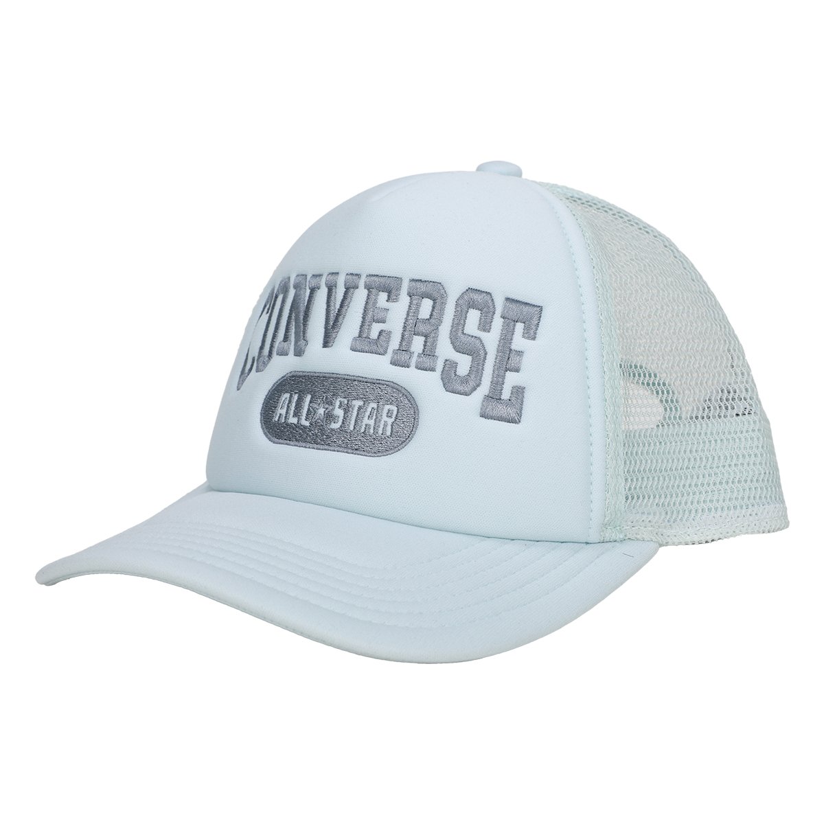 Miniatura Boné Converse All Star Aba Curva Trucker Hat Cinza