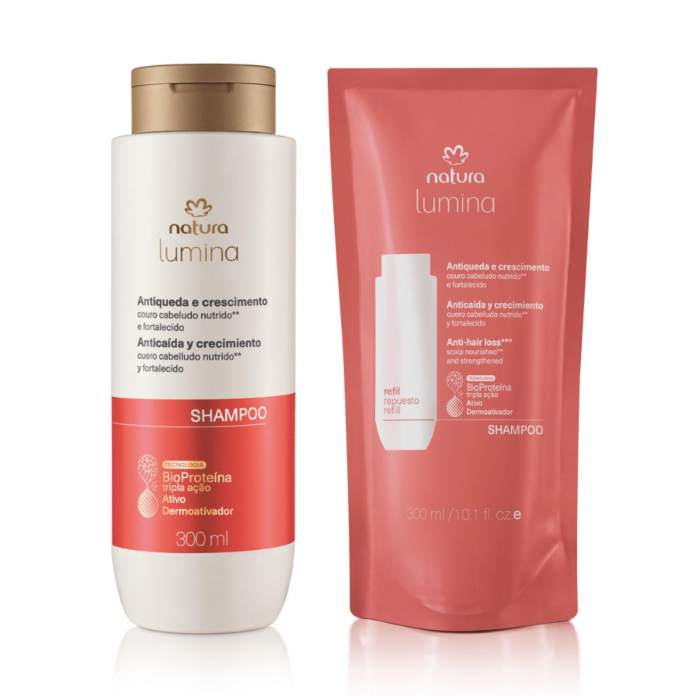 Miniatura Kit Shampoo Estimulante Lumina Antiqueda e Crescimento com Refil