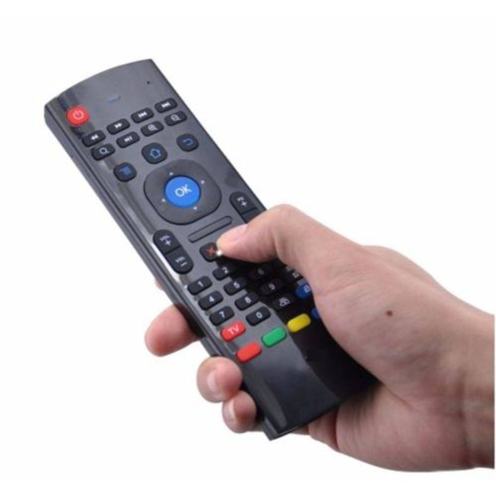 Miniatura Air mouse wireless controle remoto smart tv pc t2