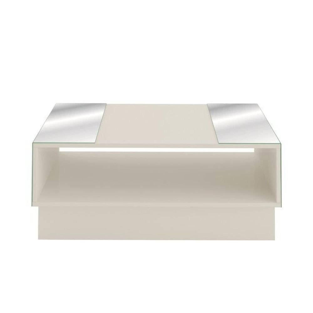 Kit para sala de estar Rack e Bar e Mesa de Centro Ipanema Cinamomo/Off White