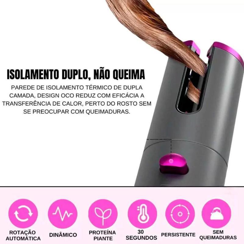 Modelador Ondulador Cachos Automático Sem Fio Portátil