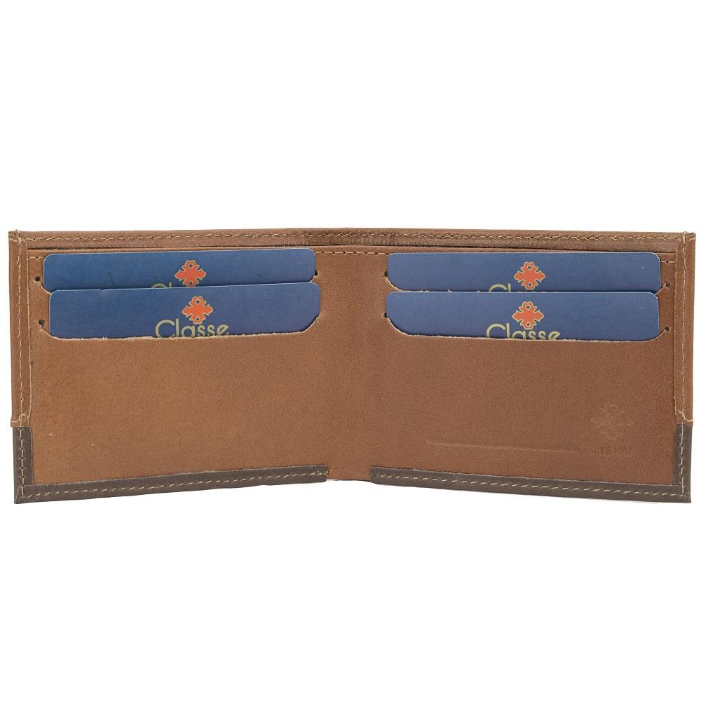 Miniatura Carteira Masculina Classe Couro Pequena Slim Compacta M226
