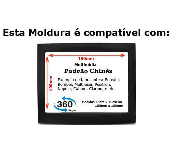 Miniatura Moldura 2Din Multimidia Dvd Ecosport Fiesta Golf 99 A 13 Moldura de painel