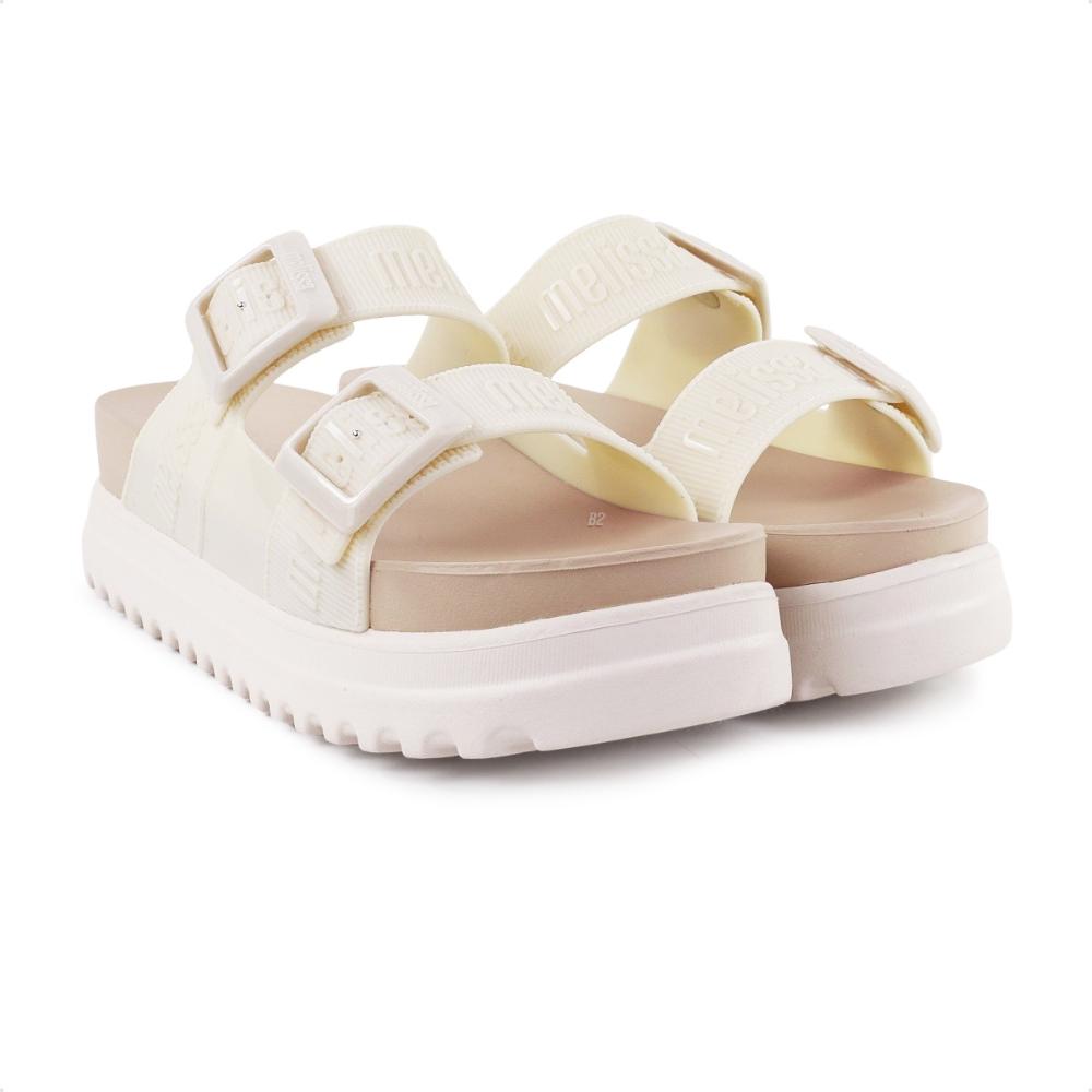 Miniatura Sandália Melissa Cozy Slide M Lover Platform Feminina Bege / Nude - 33/34