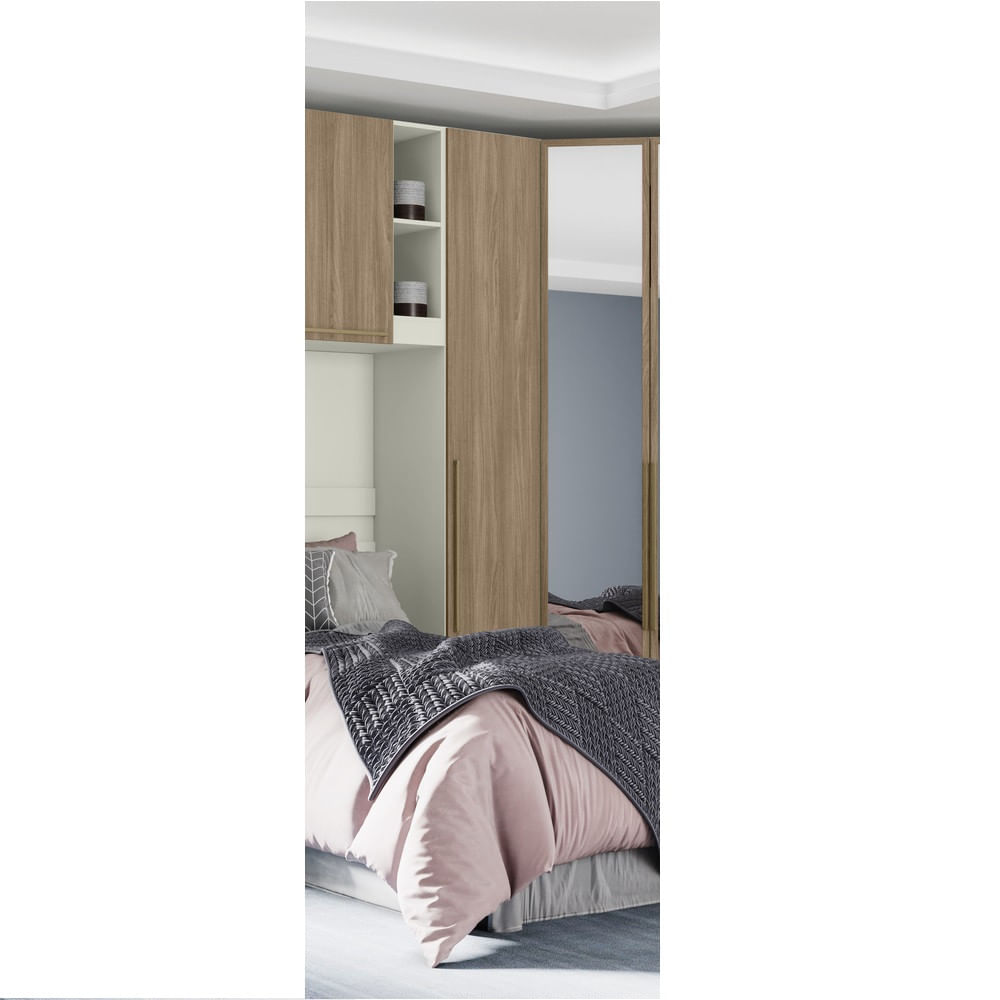 Guarda Roupa Modulado 01 Porta Predileto Henn