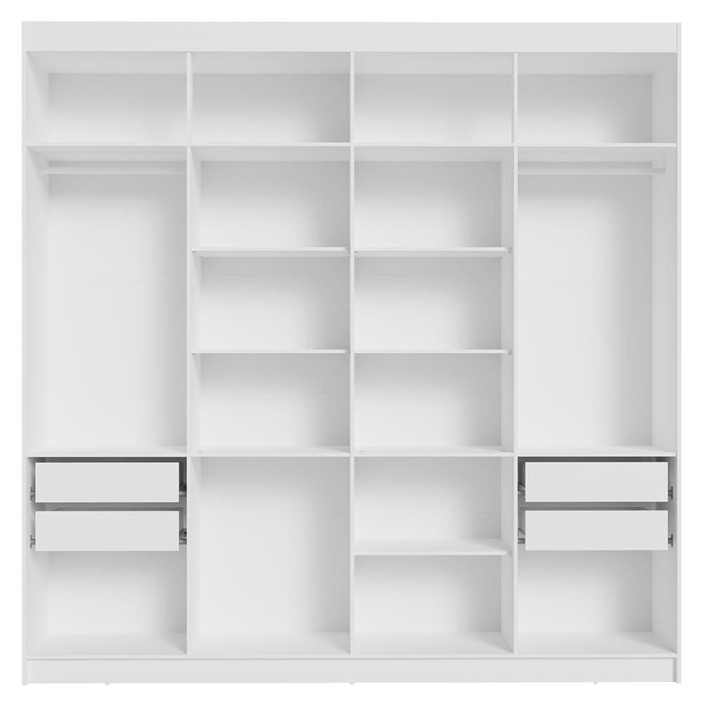 Guarda-Roupa Closet 4 Gavetas 216 cm Branco Venus Madesa Branco
