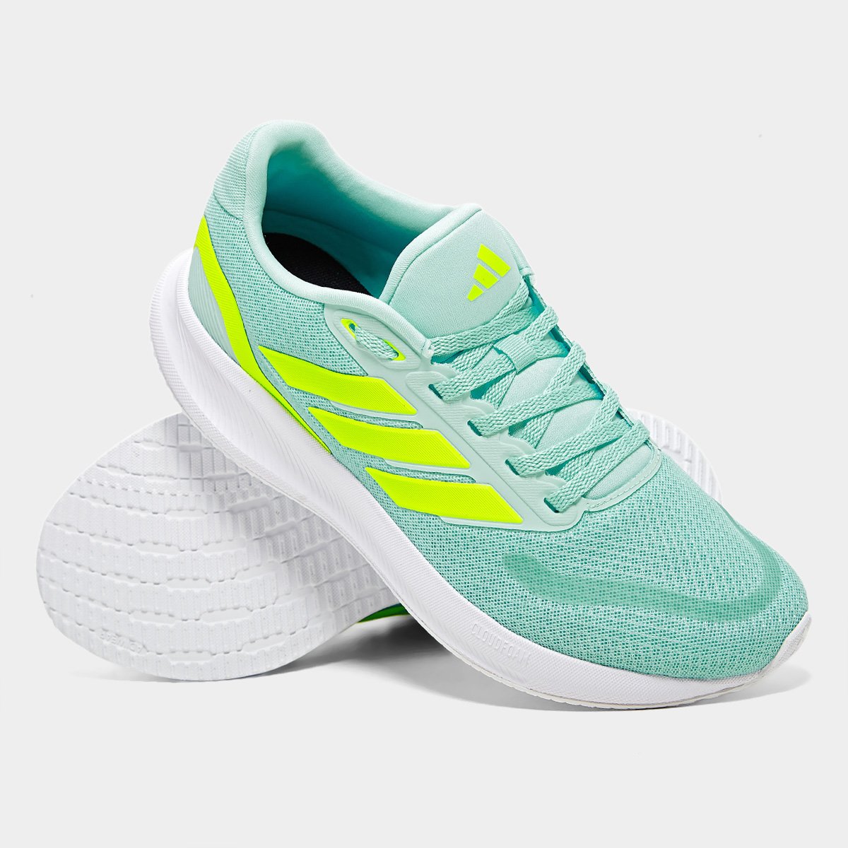 Miniatura Tênis Adidas Runfalcon 5 Feminino Azul Turquesa - 34
