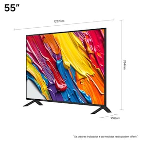 Smart TV 55” 4K LG QNED 55QNED82ASG Processador a7 Gen8 Dolby Atmos WebOS 25 Charcoal Black TV 55" LG QNED 4K 55QNED82ASG WIFI/BT/HDMI