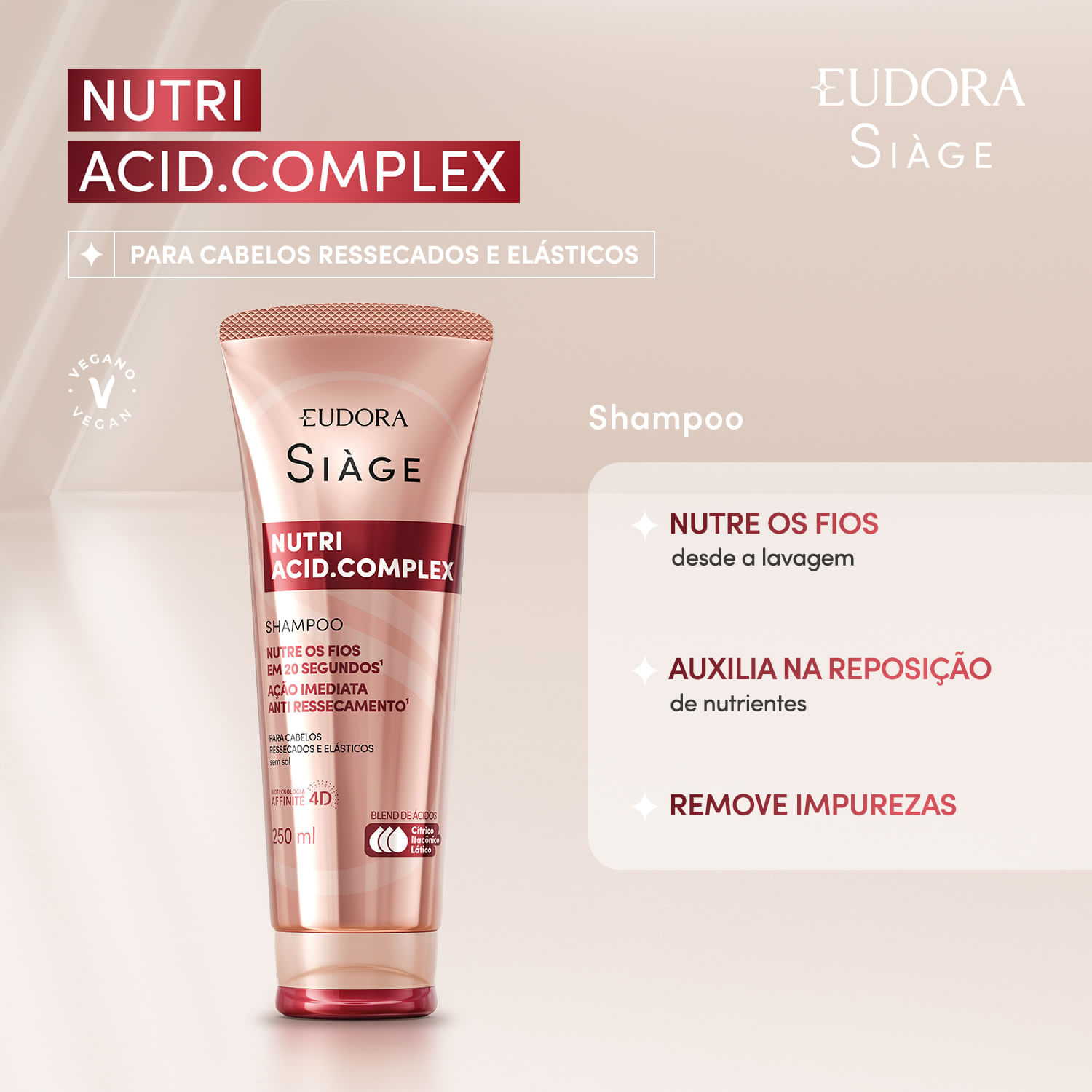 Miniatura Eudora Siàge Nutri Acid.Complex Shampoo 250ml