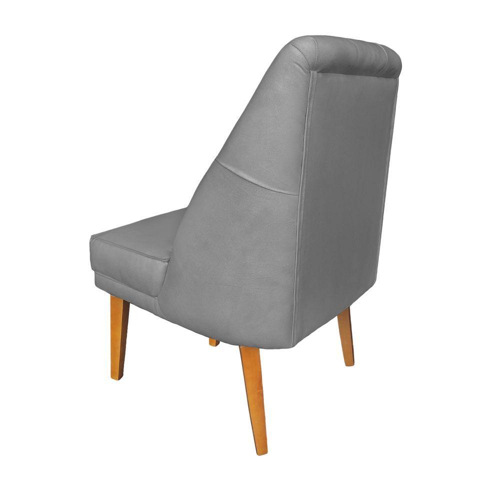 Miniatura Kit 4 Cadeiras Paris + 2 Paris Retro Linho Cinza