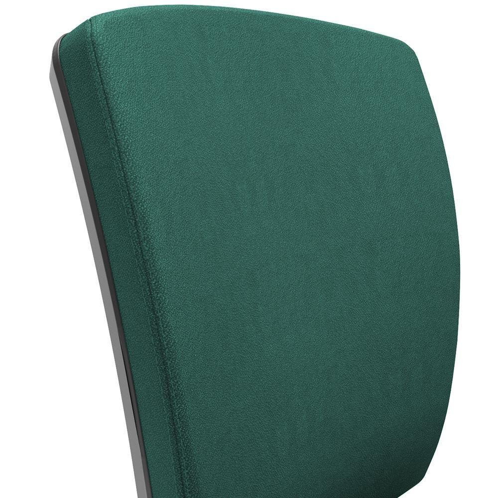 Miniatura Kit 3 Cadeiras De Escritório Fixa Executiva Office Preto Slim Alta Flexi P03 Poliéster Verde - Lyam