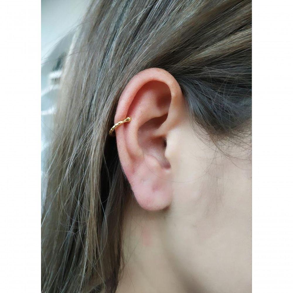 Miniatura Piercing Fake Folheado Em Ouro 18K