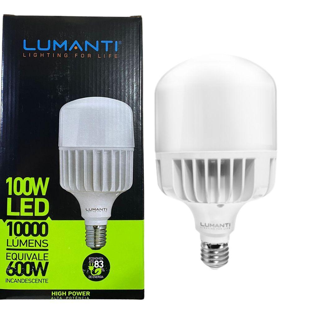 Miniatura Lâmpada Led High Power 100W Bivolt Branco 6500K