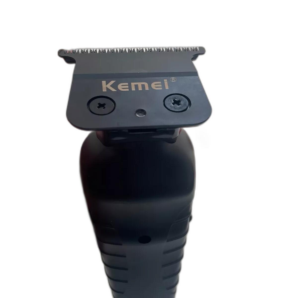 Miniatura Kemei Km-2299 Maquininha Cortar Cabelo Barba E Pelos Preto