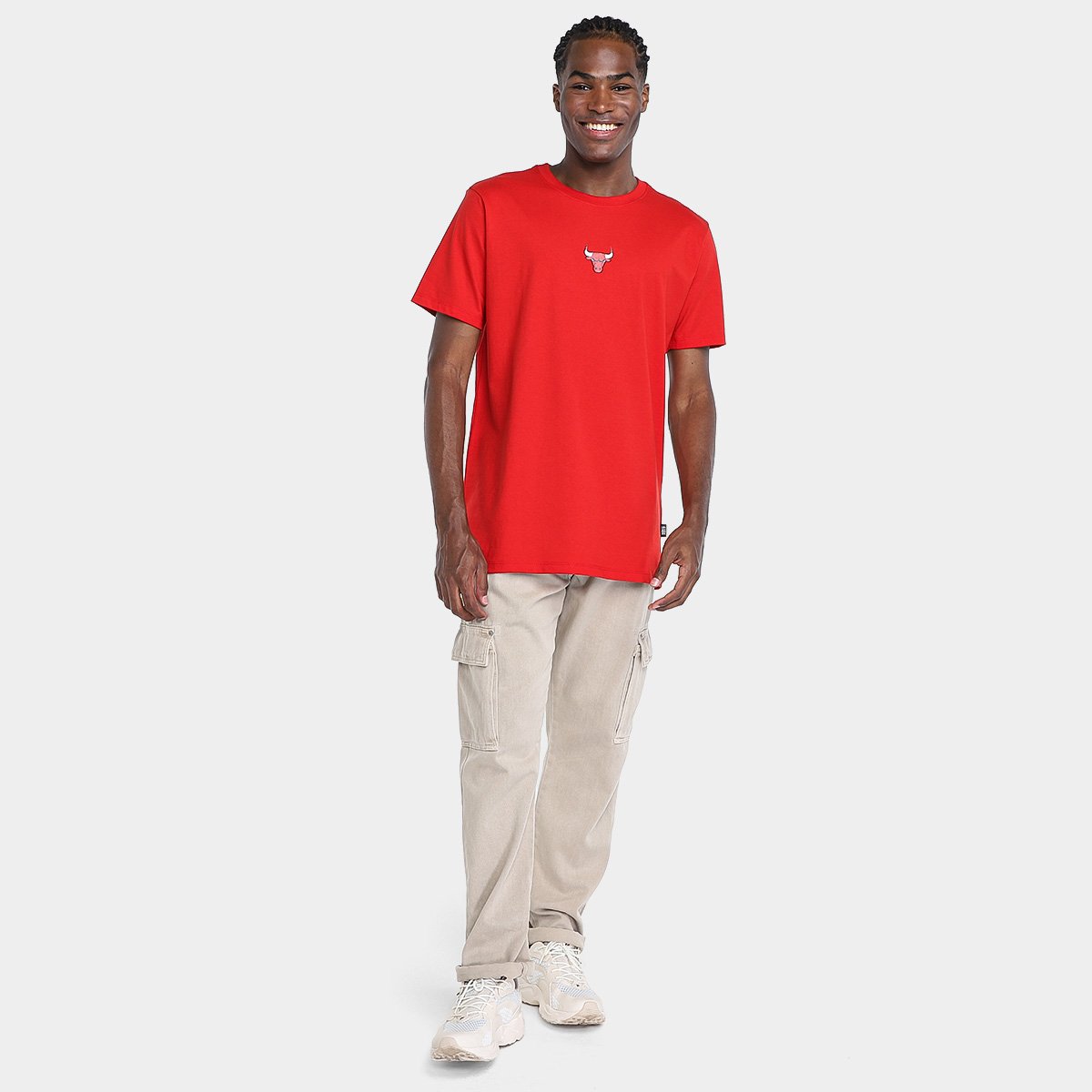 Miniatura Camiseta NBA Chicago Bulls Just One Masculina Vermelho - G
