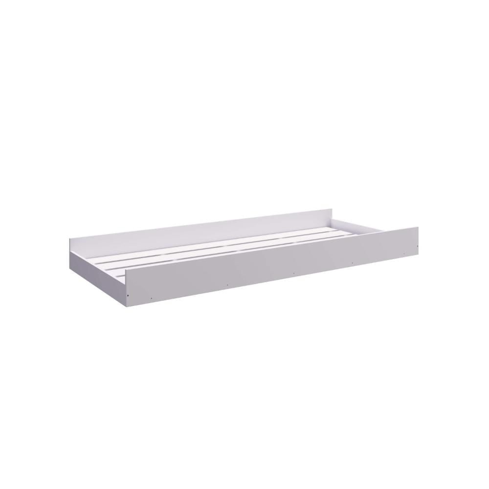 Miniatura Berço Cama Multifuncional com Cama Auxiliar 3 Gavetas Completa Móveis Branco