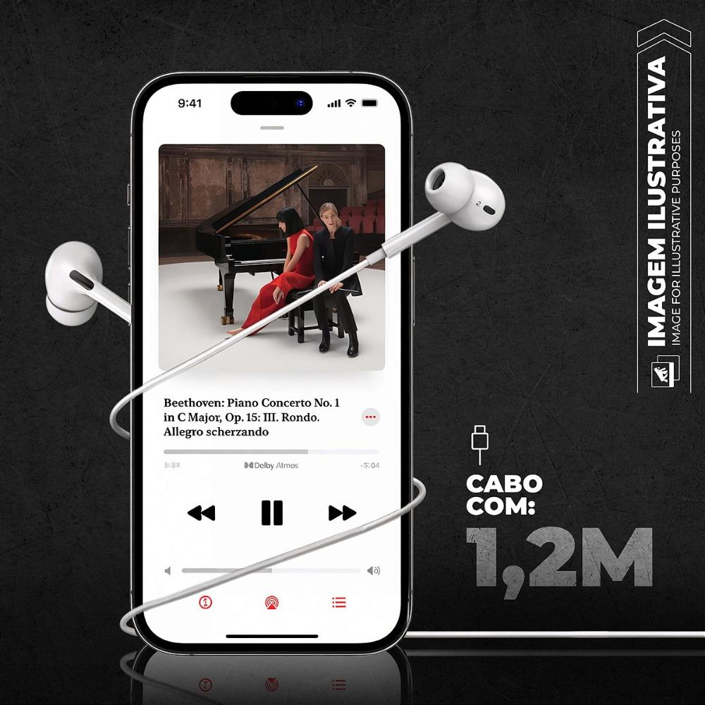 Miniatura Earbuds - Fone de ouvido Fone de ouvido Dual Air Lightining MFI - Gshield