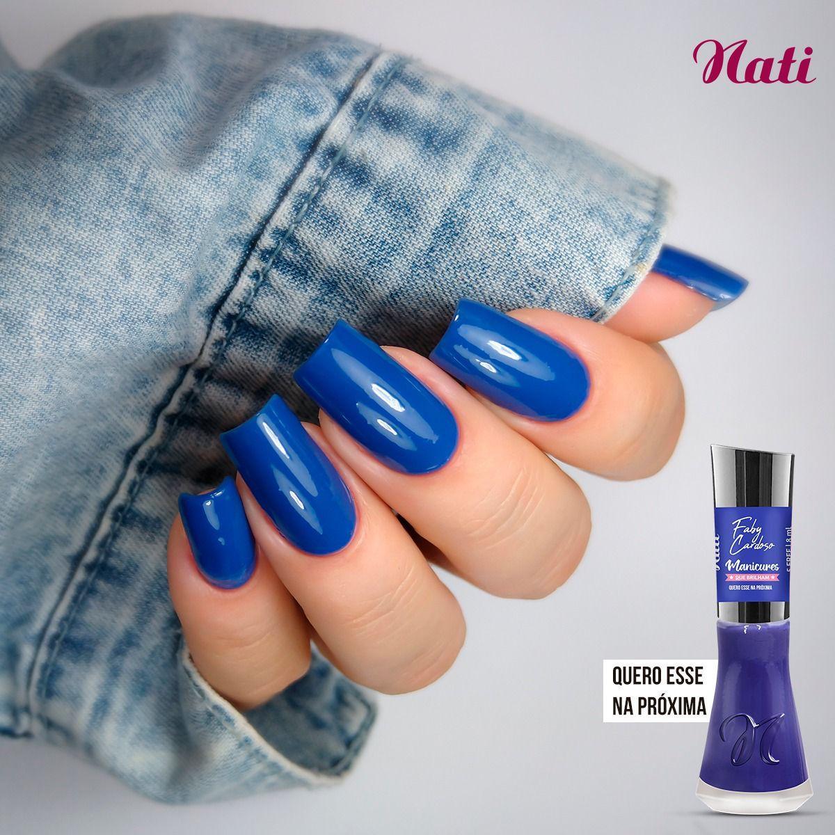 Kit 12 Esmalte Nati Faby Cardoso Nova Coleção + Top Coat