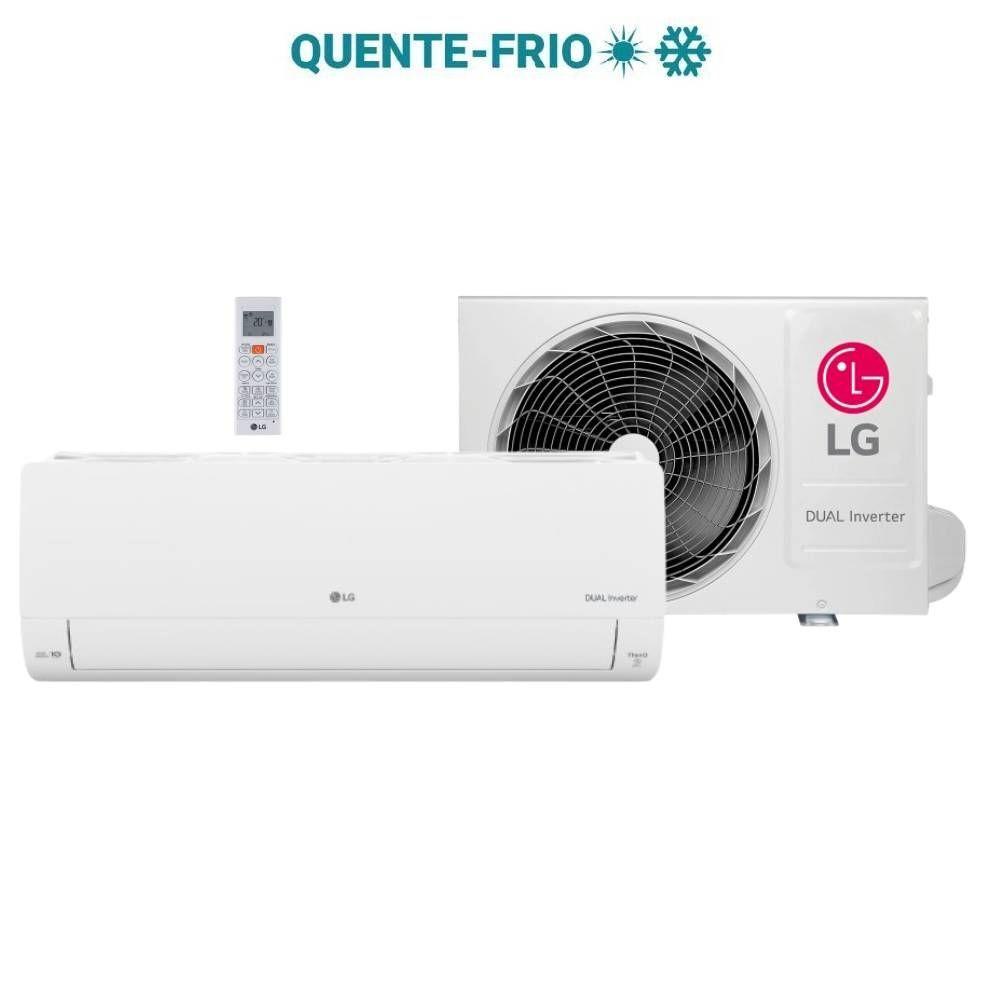 Miniatura Ar Condicionado LG DUAL Inverter AI Voice 12000 BTUs Quente e Frio 220V S3-W12JA31D