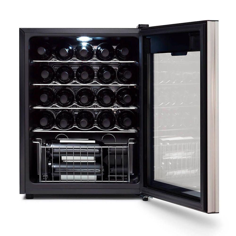 Adega Climatizada De Vinhos 24 Garrafas Midea Wbb241 - 127v
