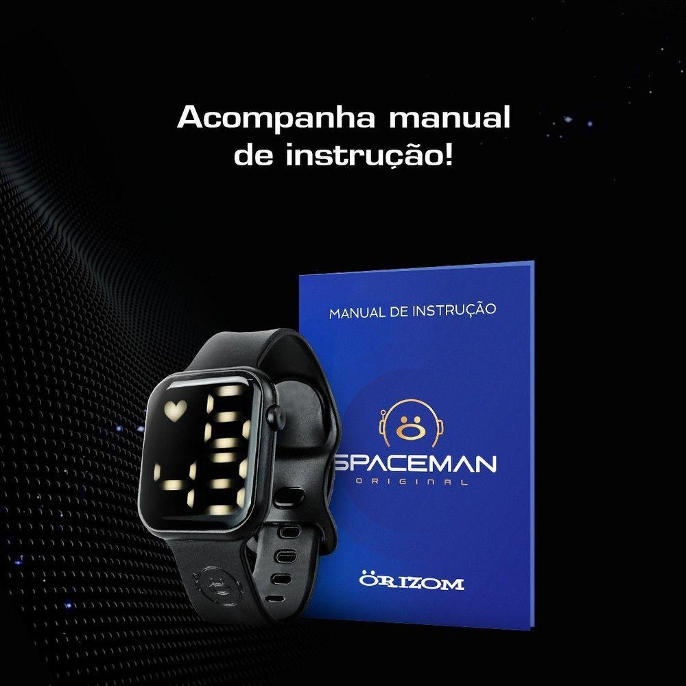 Relogio Prova Dagua Premium Silicone Preto + Digital Led Ajustavel Digital Original Esportivo