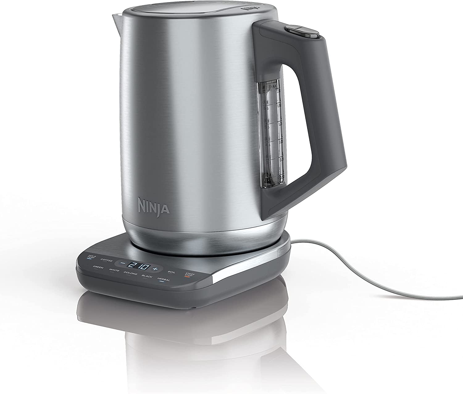 Miniatura Ninja KT200 Chaleira Elétrica 17L com Controle de Temperatura 110V1500W Prata