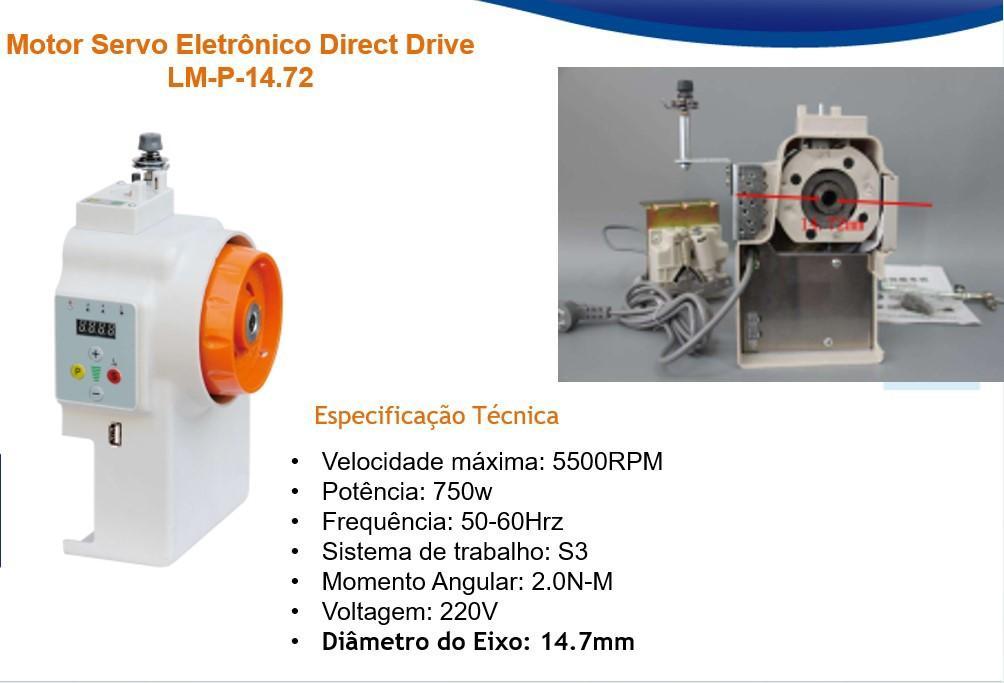 Miniatura Motor Direct Drive Para Máquina De Braço/Coluna 750W-220V