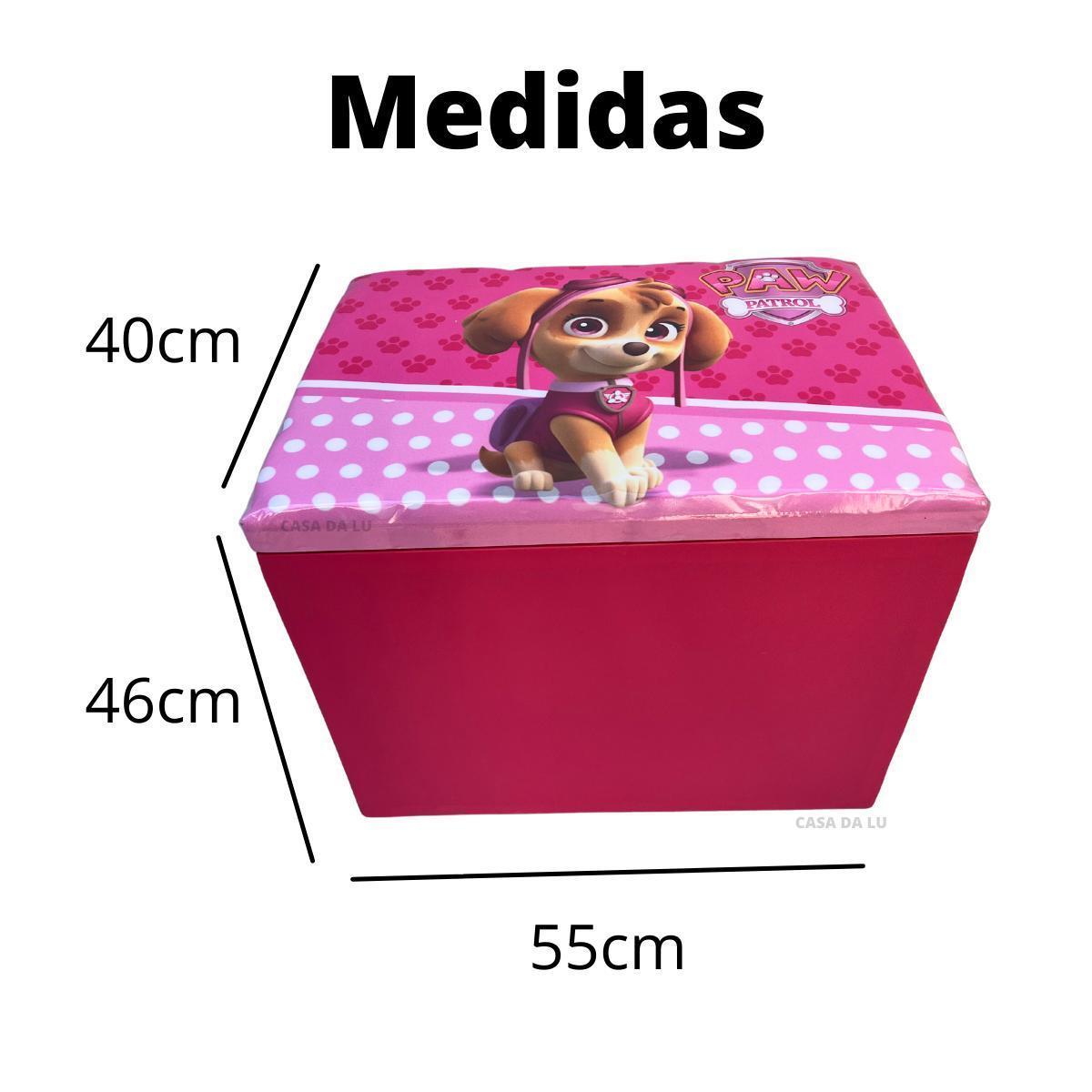 Miniatura Kit Puf Sofa Infantil Puff Baú Brinquedo Conjunto Puff Skye