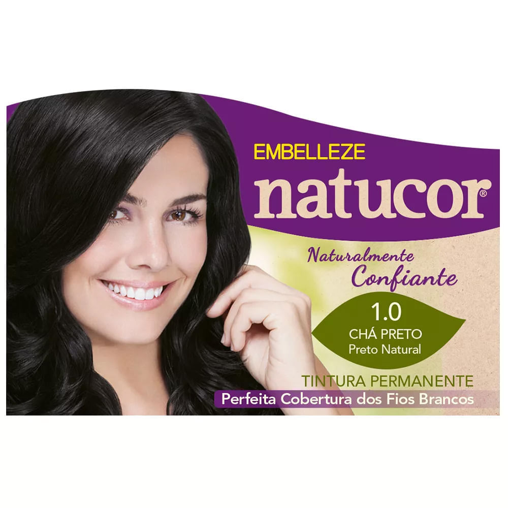 Miniatura Tintura Natucor 1.0 Chá Preto 12 G.