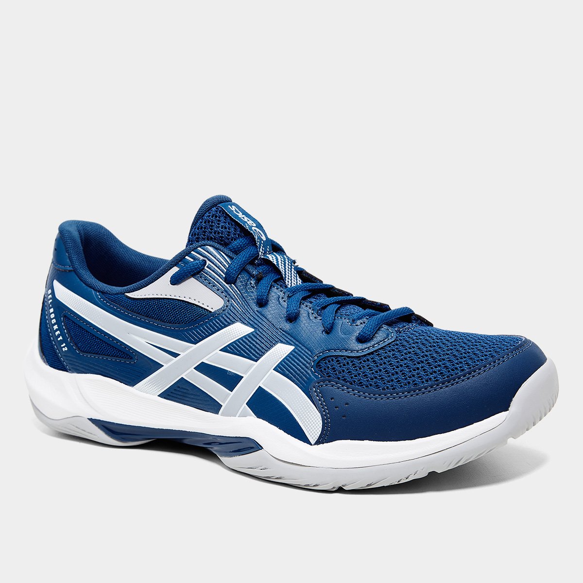 Miniatura Tênis Asics Gel Rocket 12 Masculino Azul+Cinza - 39