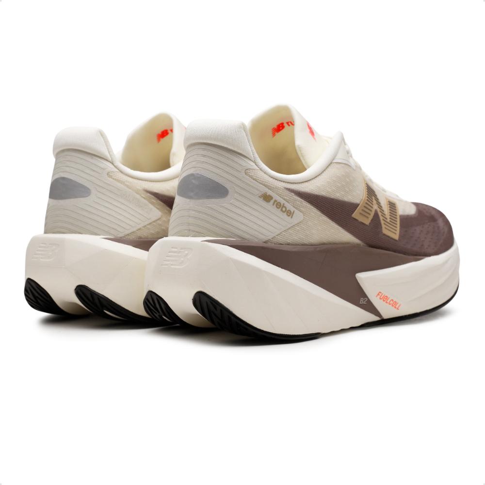 Miniatura Tenis New Balance Fuelcell Rebel V5 Feminino Bege / Marrom - 34